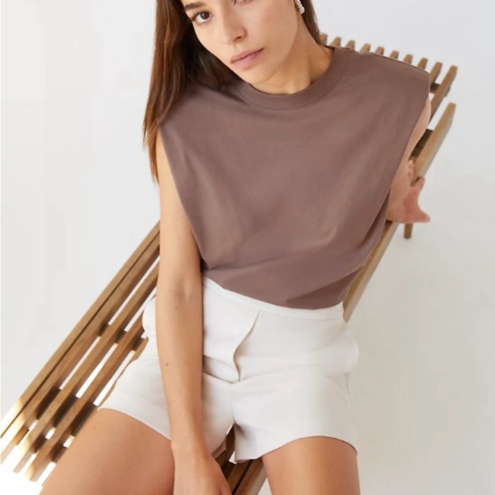 Babaton Stone Taupe Muscle Tee